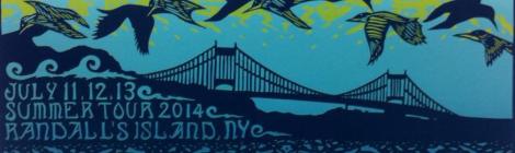 Randall's Island blue ticket art